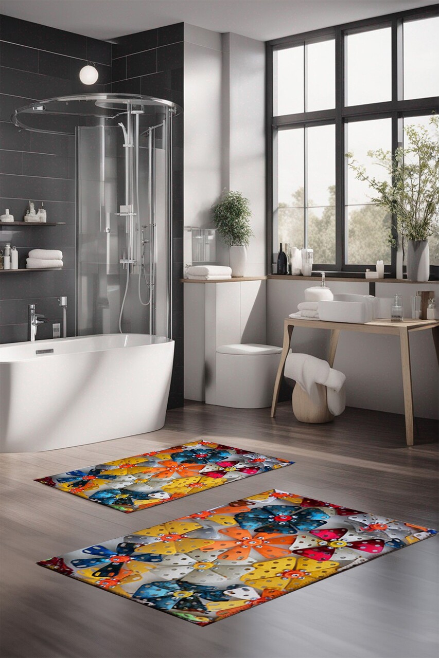 Set covorase de baie, L'essentiel Maison, CT-5356, Multicolor - imagine 4